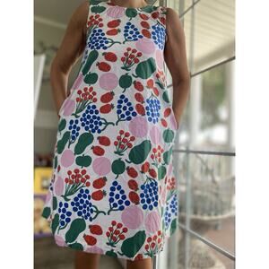MARIMEKKO x Uniqlo A-line Fruit Print Cotton Dress XXS